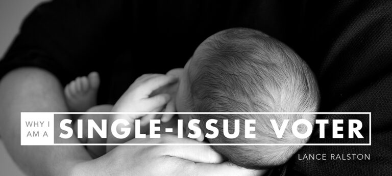 Why I Am a Single-Issue Voter