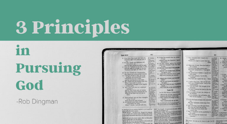 Three Principles in Pursuing God