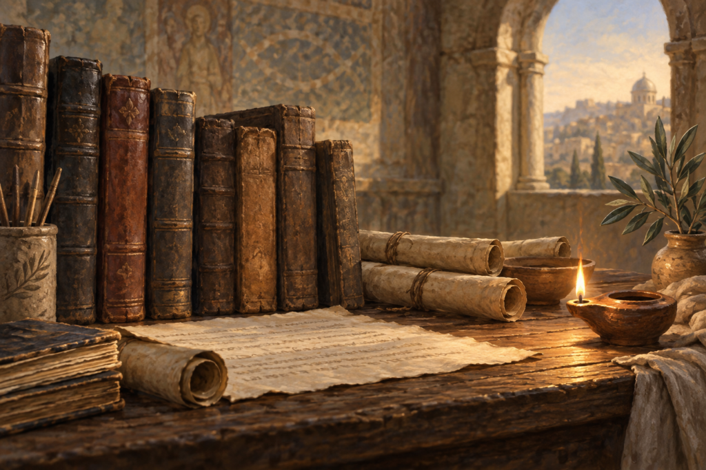 Editorial illustration for The Post-Apostolic Myth